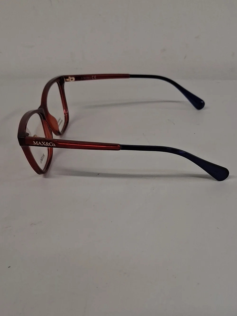 NWOT Womens Rxable Max & Co. MO5038 066 Red/Blue Eyeglass Frames